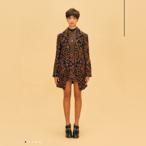 FARM Rio Dresses & Skirts - Farm Rio Embroidered Corduroy Mini Skirt